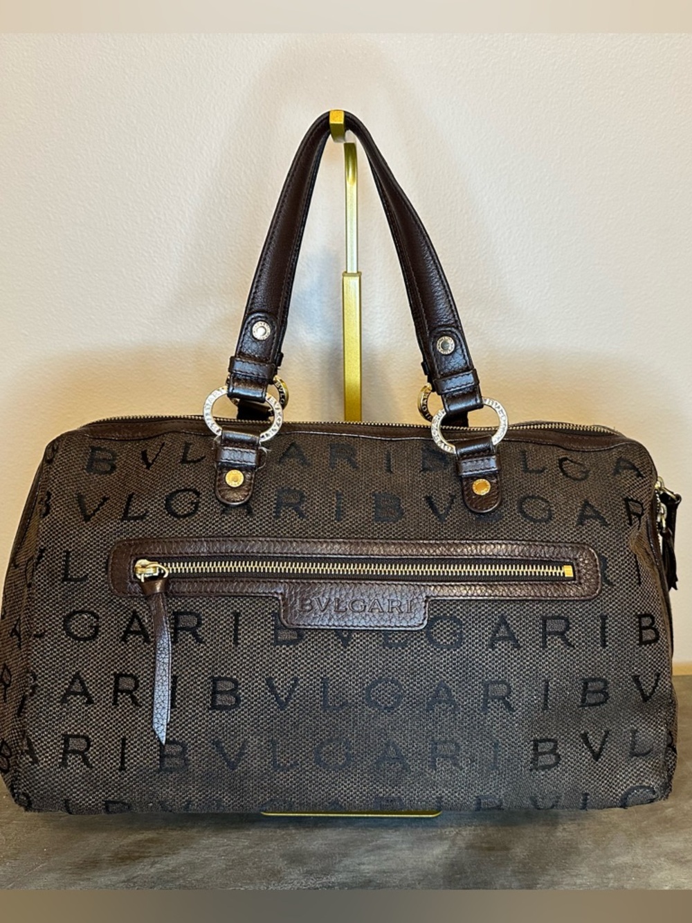 Bvlgari "Logomania" Boston Bag